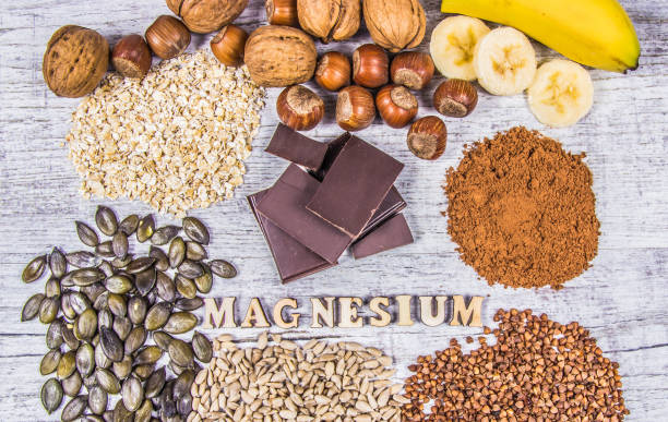 istock Products containing magnesium. Healthy food. 947413406