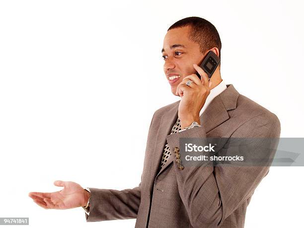 Cell Phone Conversation Stock Photo - Download Image Now - African Ethnicity, African-American Ethnicity, Explaining