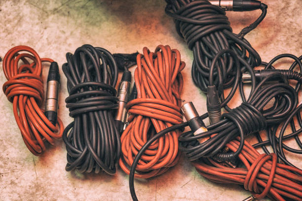 istock Audio cables for musical instruments and microphones 947419374