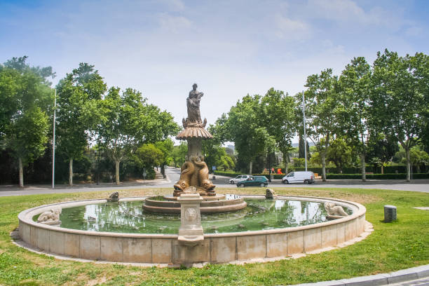 istock The sculpture at the road intersection 947420858