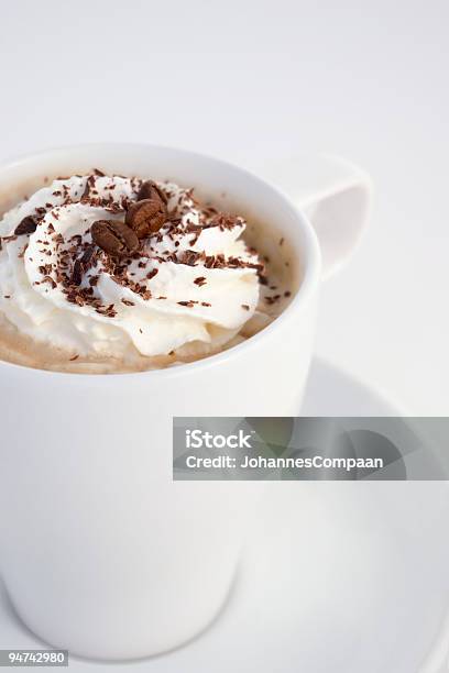 Capuccino 흰색 커피잔을 카푸치노에 대한 스톡 사진 및 기타 이미지 - 카푸치노, 크림-유가공 식품, 0명