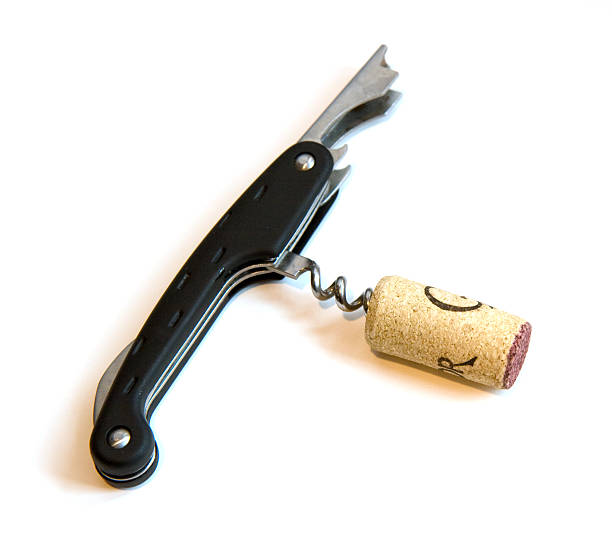 Black Corkscrew  cork puller stock pictures, royalty-free photos & images