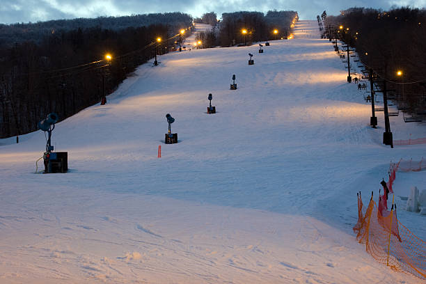 istock Mountain at a ski resort a night 94745774