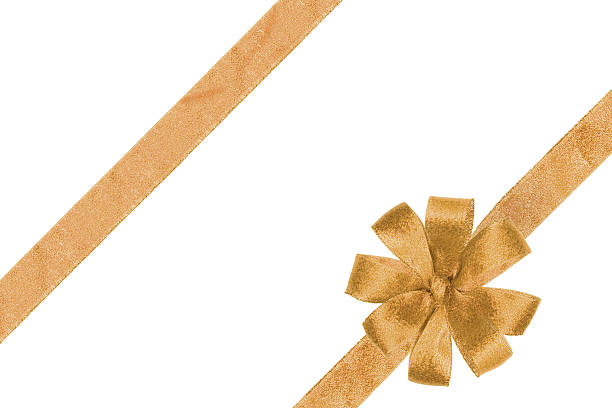 istock gold ribbon with the bow 94746804