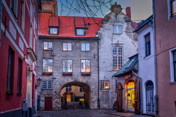 istock Medieval motifs in old Riga city. 947478240