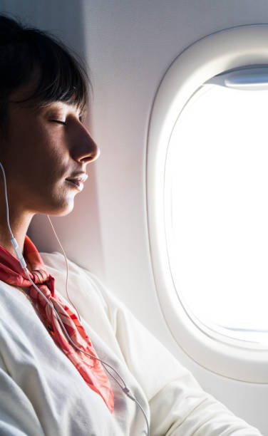 istock Woman enjoying the flight 947482678