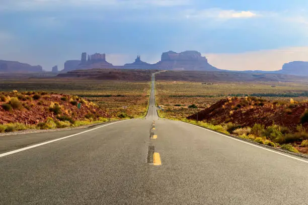 Photo of Famous Monument Valley viewpoint (Forrest Gump Point) at US Highway 163