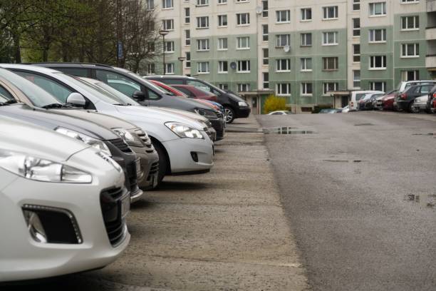 istock Cars on the parking lot. 947496690