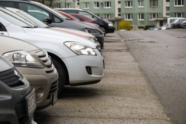 istock Cars on the parking lot. 947497112