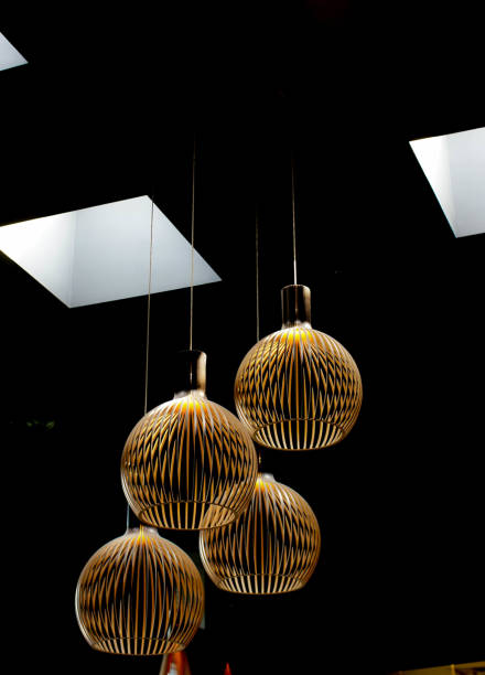 istock hanging wood pendant lamps 947502004