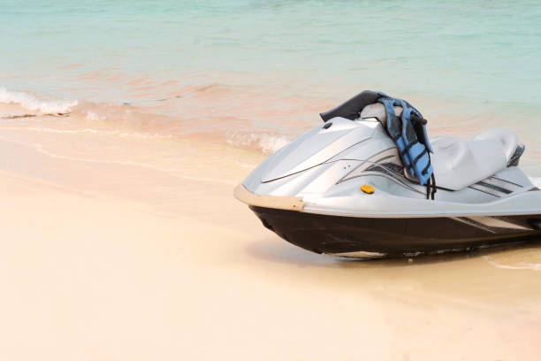 istock Water scooter on the beach 947506878