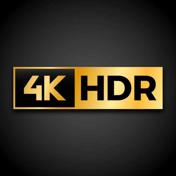 4K Ultra HD symbol vector art illustration