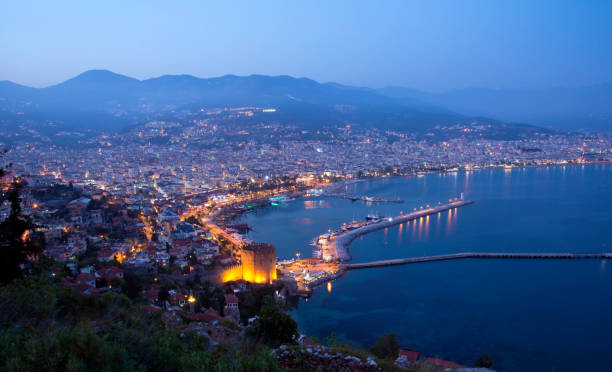 istock Alanya, Turkey at night 947508026