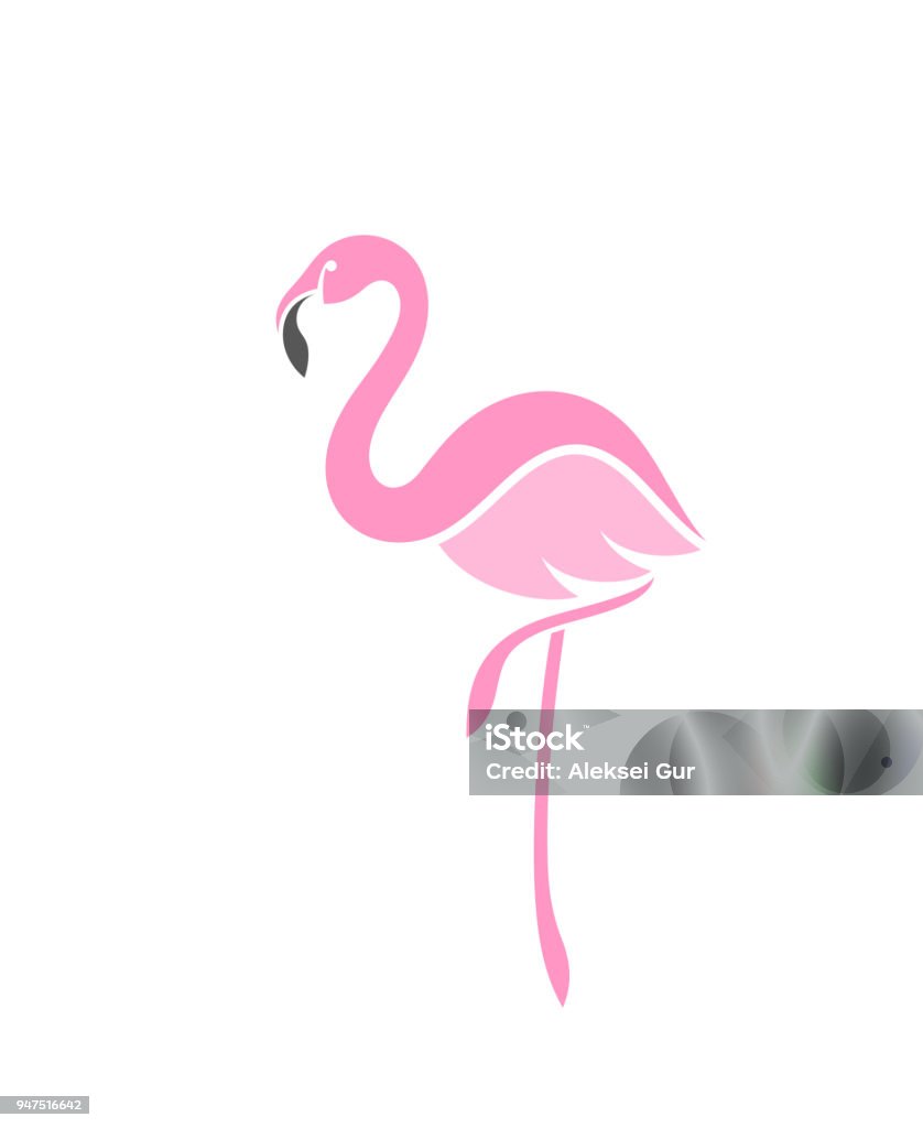Flamingo - clipart vectoriel de Flamant libre de droits