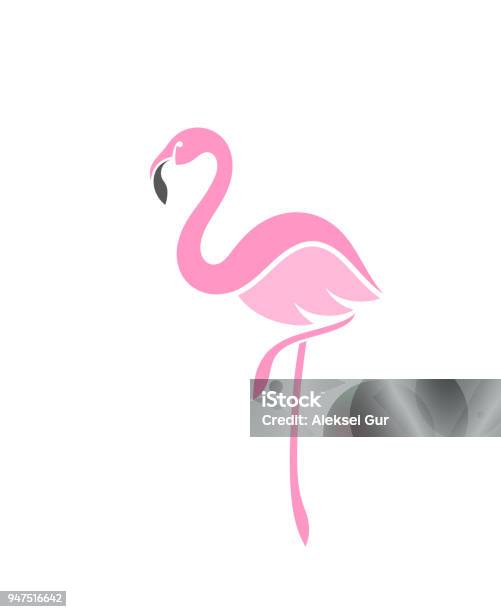 Flamingo Vecteurs libres de droits et plus d'images vectorielles de Flamant - Flamant, Icône, Vectoriel