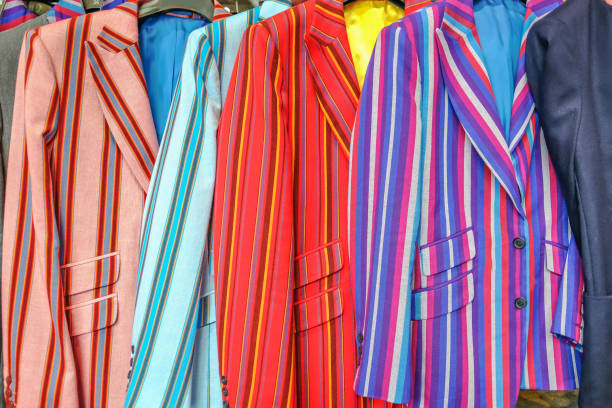 istock Set of men's stripped jackets 947533336