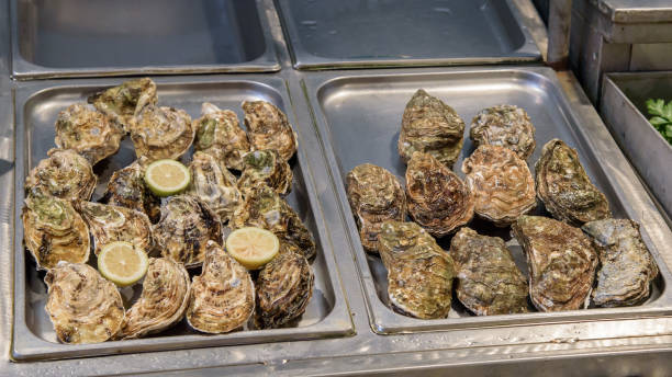 istock Fresh oysters on the fish market 947548664