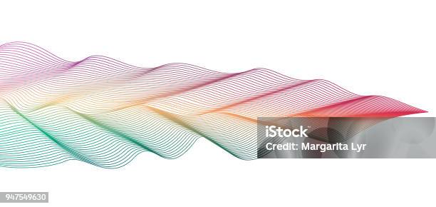 Brightwave Pattern Bright Wave Pattern On White Background Vector Red Green Yellow Waving ...