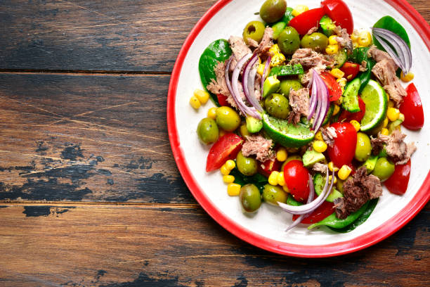 istock Tuna salad with vegetable and olive oil 947565922