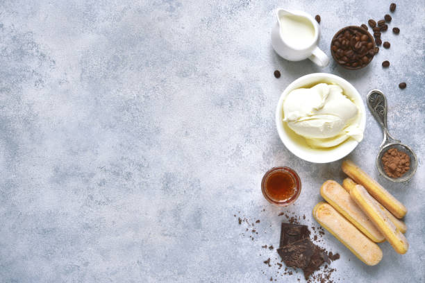 istock Ingredients for making dessert tiramisu 947565976