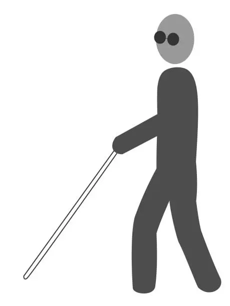 Vector illustration of handicapped care icon