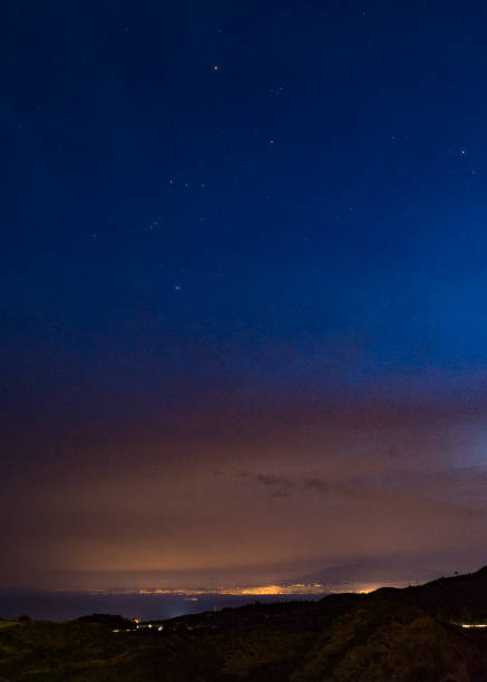 istock Landscape of night with stars 947604368