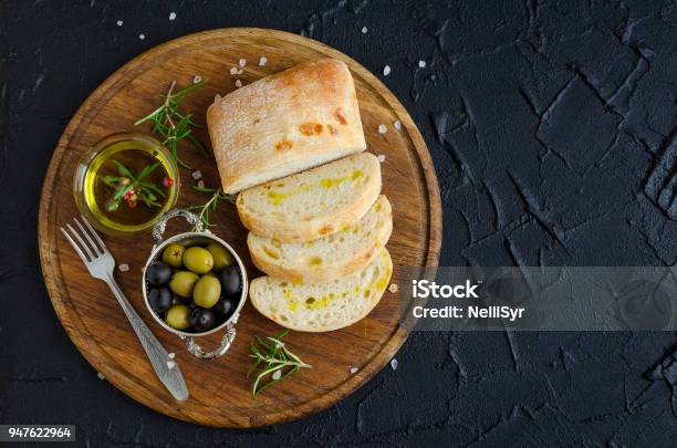 Mediterranean Snacks Set Stock Photo - Download Image Now - Above, Antipasto, Appetizer