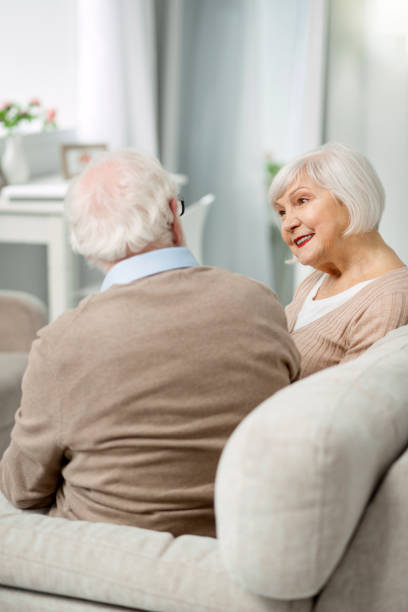 istock Positive senior couple having a conversation 947656946