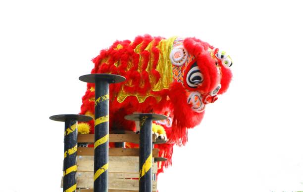 istock Lion dance during Chinese New Year celebration 947660366