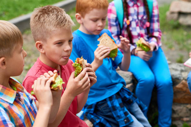 istock Children eating sandwich during class field trip 947660514