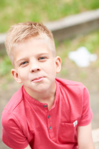 istock Positive boy in summer park 947660730