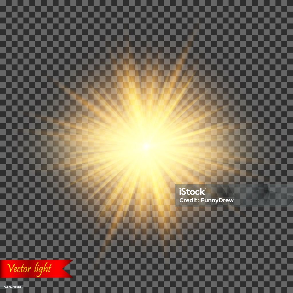 Lignt Vector Vector Realistic Light Stock Illustration - Download Image Now ...