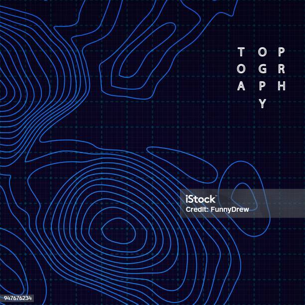 Vector Topography Map Stock Illustration - Download Image Now ...