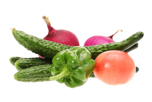 istock With a white clipping pass separated by various fresh vegetables 947679192
