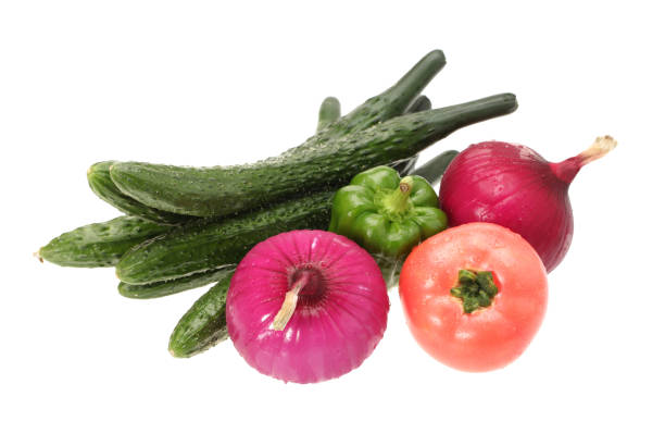 istock With a white clipping pass separated by various fresh vegetables 947682552