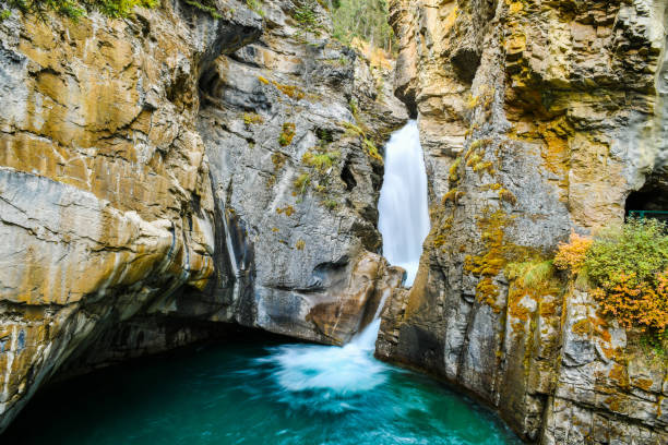 istock Johnston Canyon Falls in Banff National Park,Canada 947688032