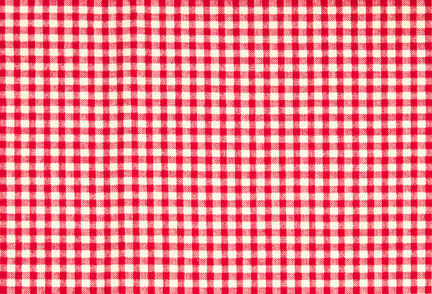 sfondo texture motivo gingham firebrick rosso - gingham pattern foto e immagini stock