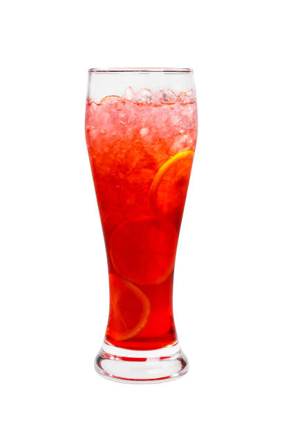 istock Summer cocktail on isolated white background 947694630