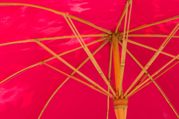 Umbrella traditional vintage style under view