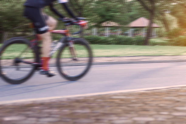 istock People are cycling with blurred images. 947703962