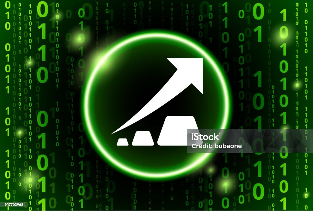 Gold Bars Binary Code Vector Pattern Background Stock Illustration ...