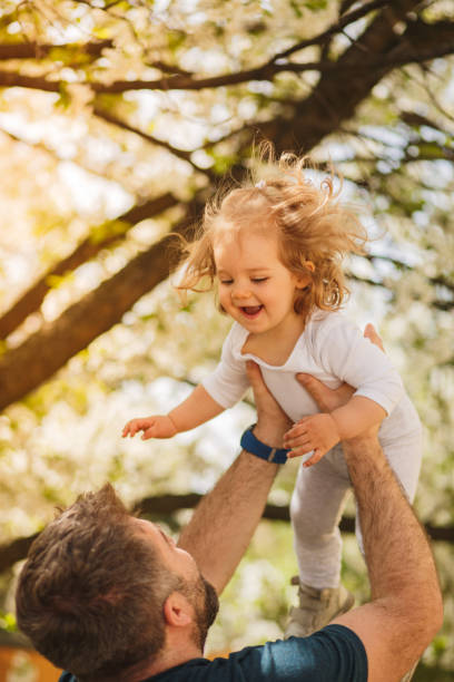 istock Father holding his daughter high 947708552
