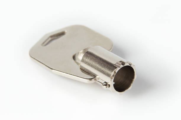 broken key isolated on white background