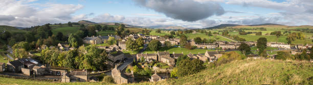 istock panoramic of small town in Yorkshire dales 947724230