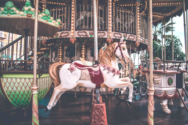 istock An old fashioned carousel in Nice, France 947724366