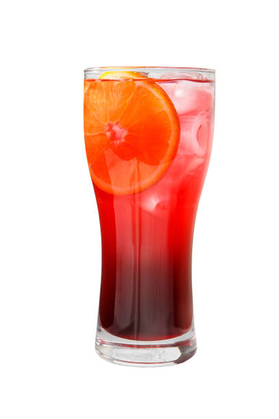 istock Summer cocktail on isolated white background 947732810