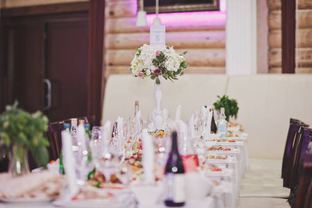 istock Festively decorated table with dishes 627. 947734612