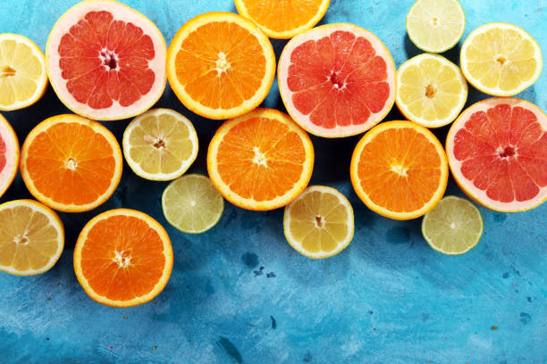 istock Citrus fruits with orange, lemon, grapefruit and lime 947734880