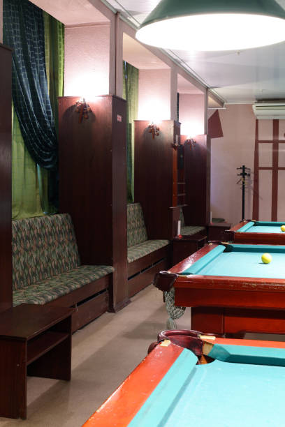 istock interior of beautiful and modern billiard 947737386