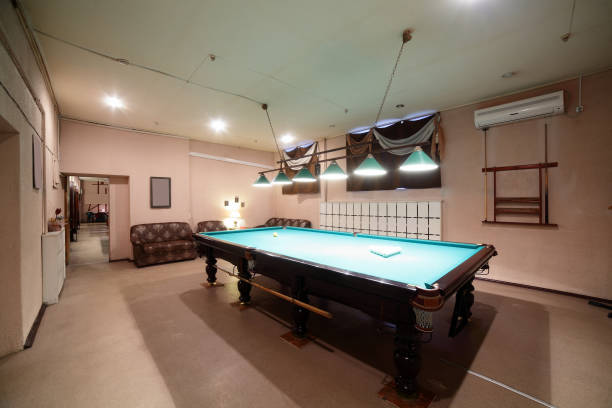 istock interior of beautiful and modern billiard 947739796
